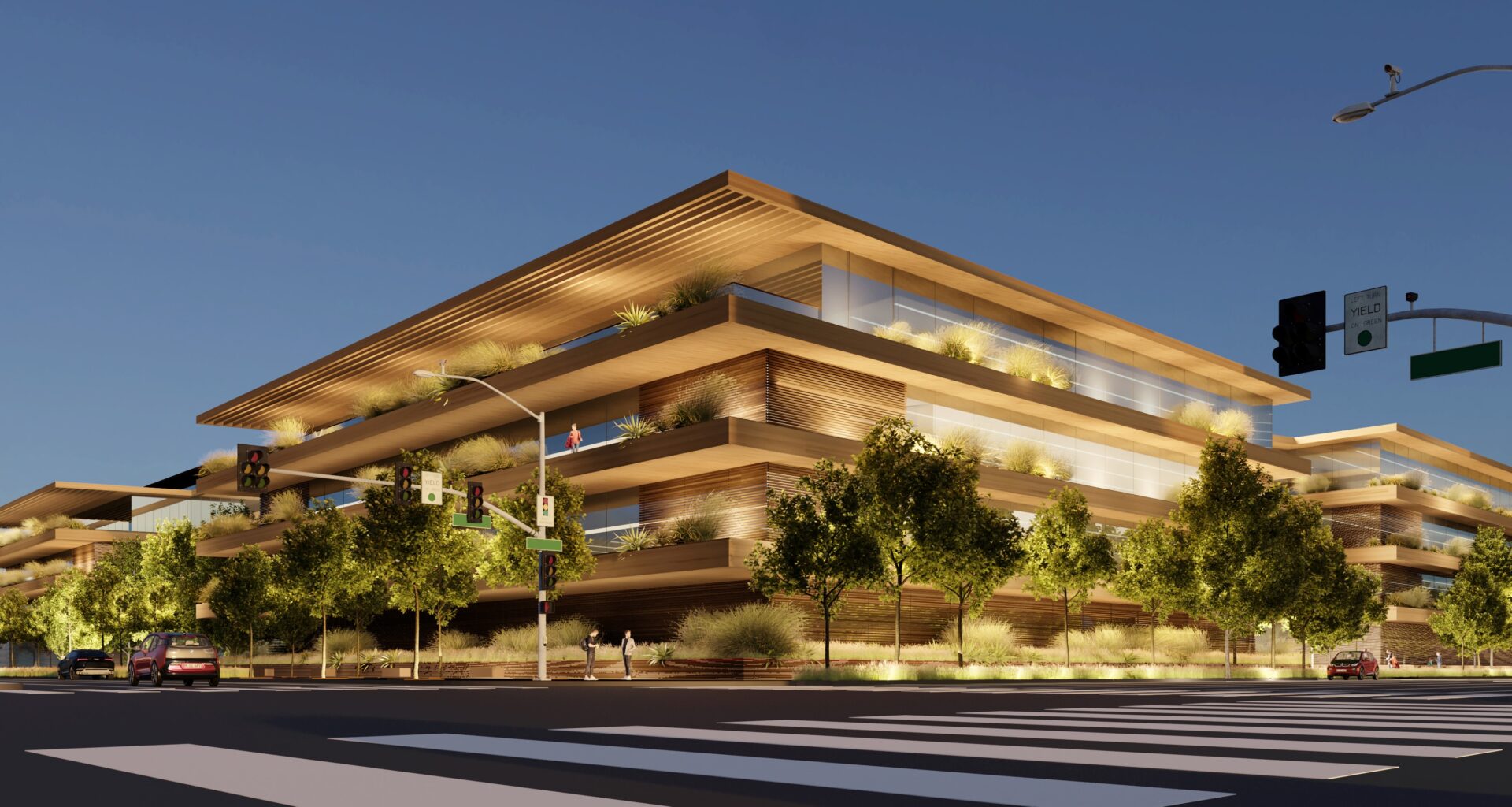 Render de novo campus da Apple em Culver City (Los Angeles)