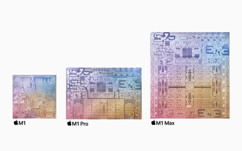 Família de chips da Apple: M1, M1 Pro e M1 Max