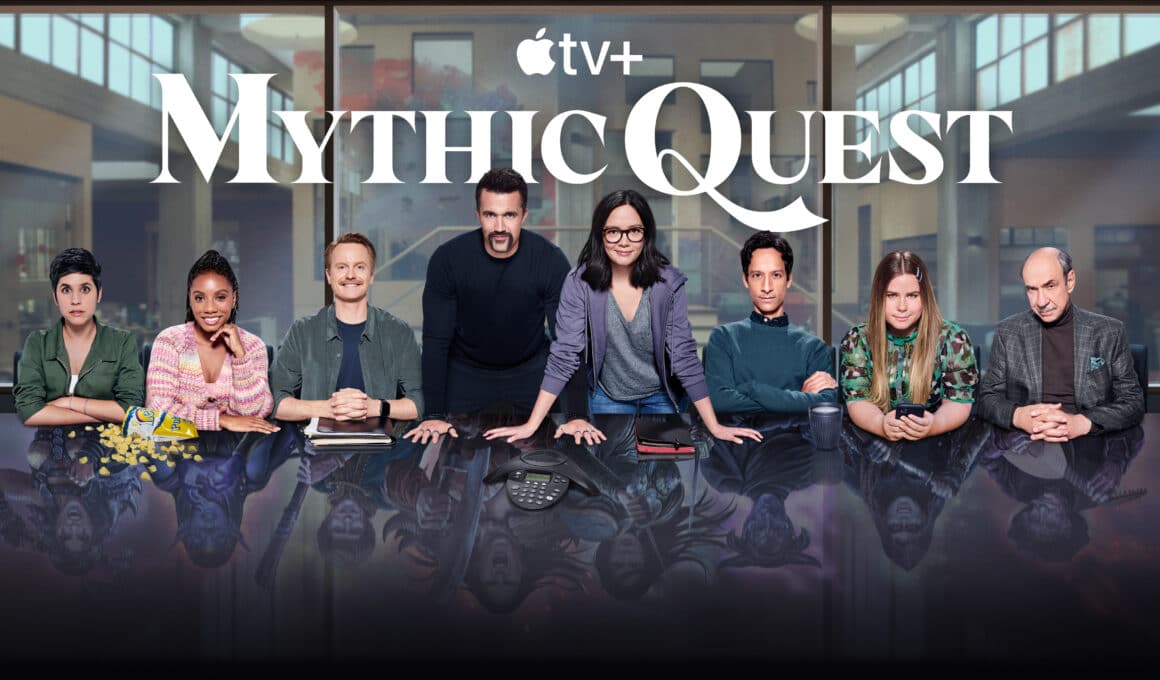 Arte da série "Mythic Quest" do Apple TV+