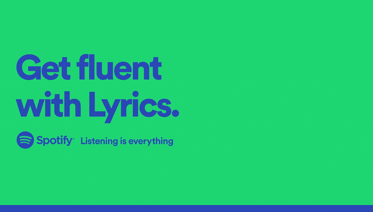 Letras sincronizadas do Spotify