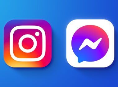 Ícones do Messenger e do Instagram