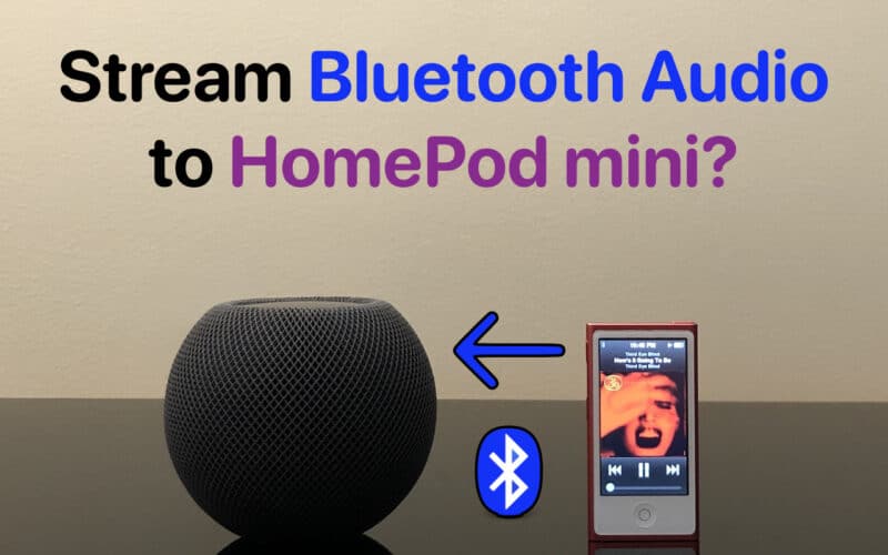 Transmitir áudio Bluetooth ao HomePod (mini)