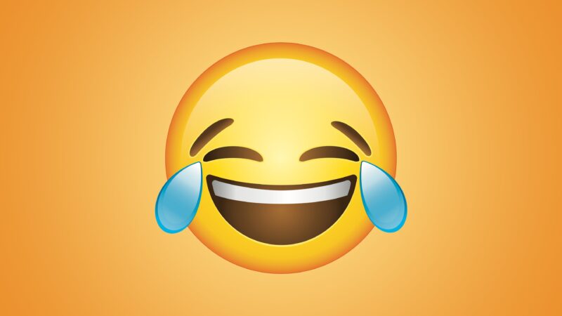 Emoji chorando de rir