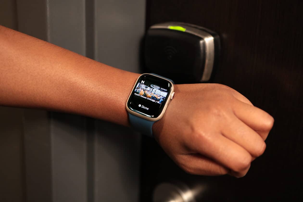 Apple Watch como chave de quarto de hotel