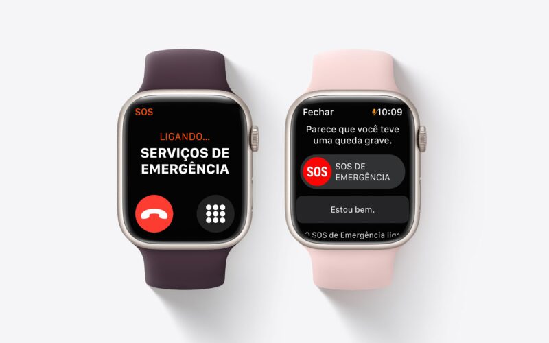 SOS de Emergência e Detecção de Queda do Apple Watch