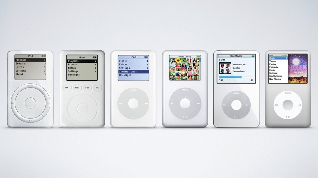 Diversas gerações de iPods