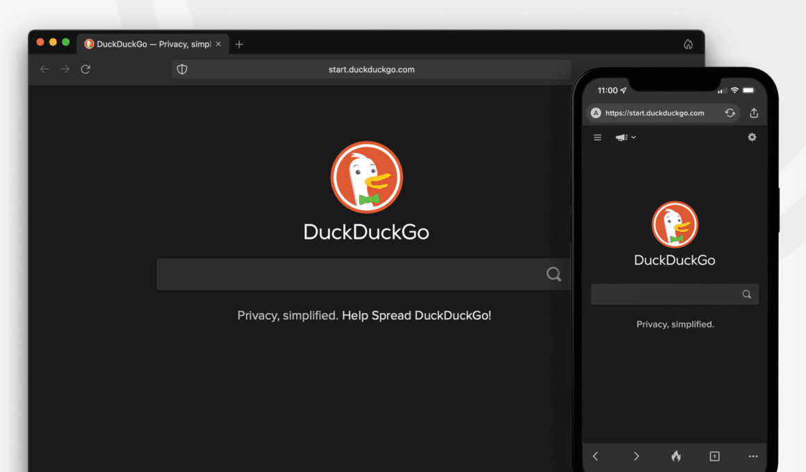 DuckDuckGo no macOS e no iOS