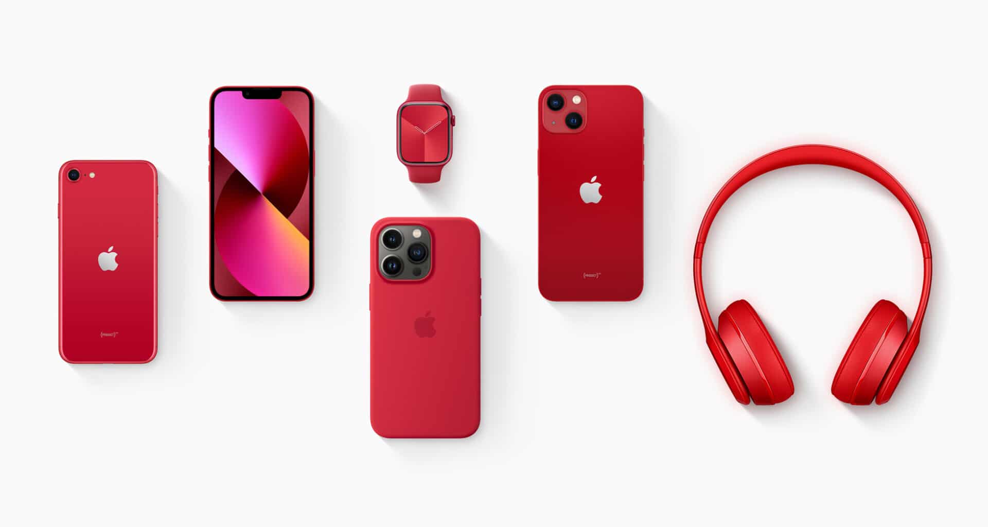 Produtos Apple vermelhos (RED) no combate à AIDS