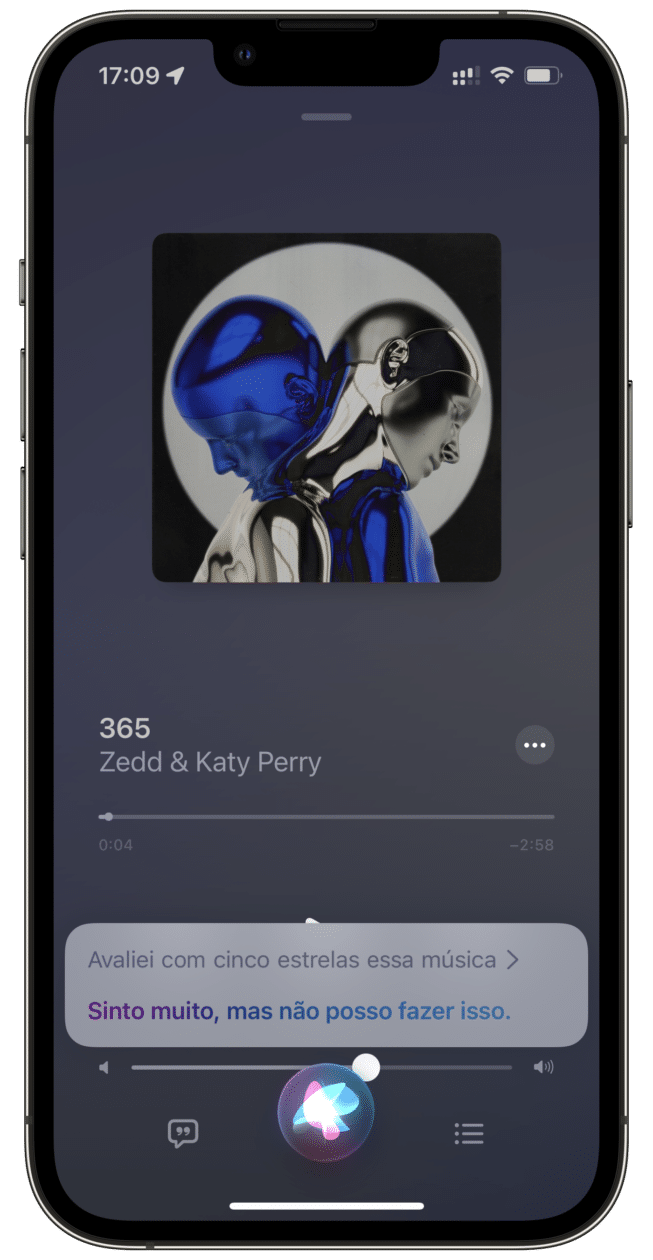 Avaliar música do Apple Music pela Siri