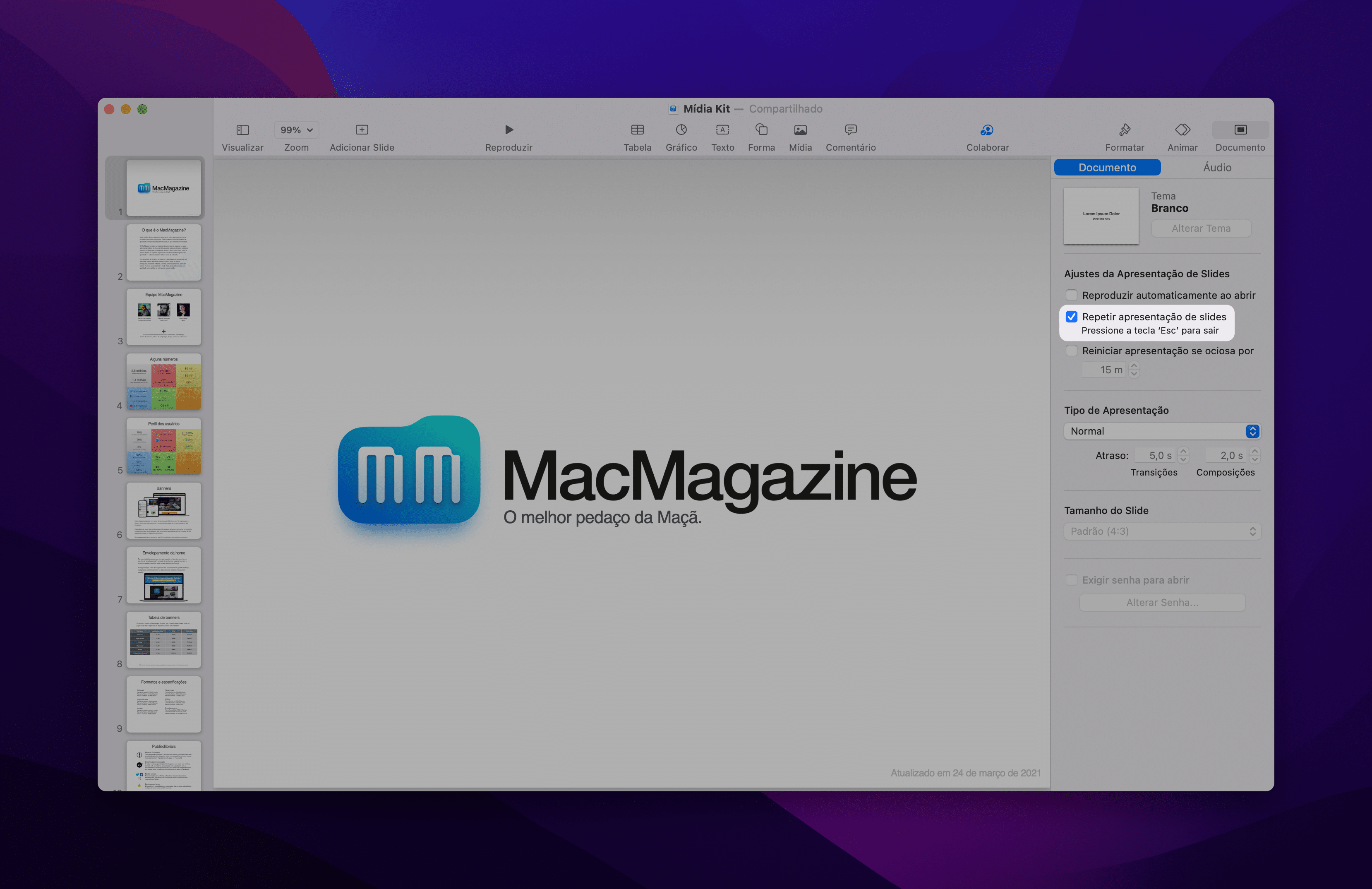 Como criar GIFs usando o Keynote [iPhone, iPad e Mac] - MacMagazine