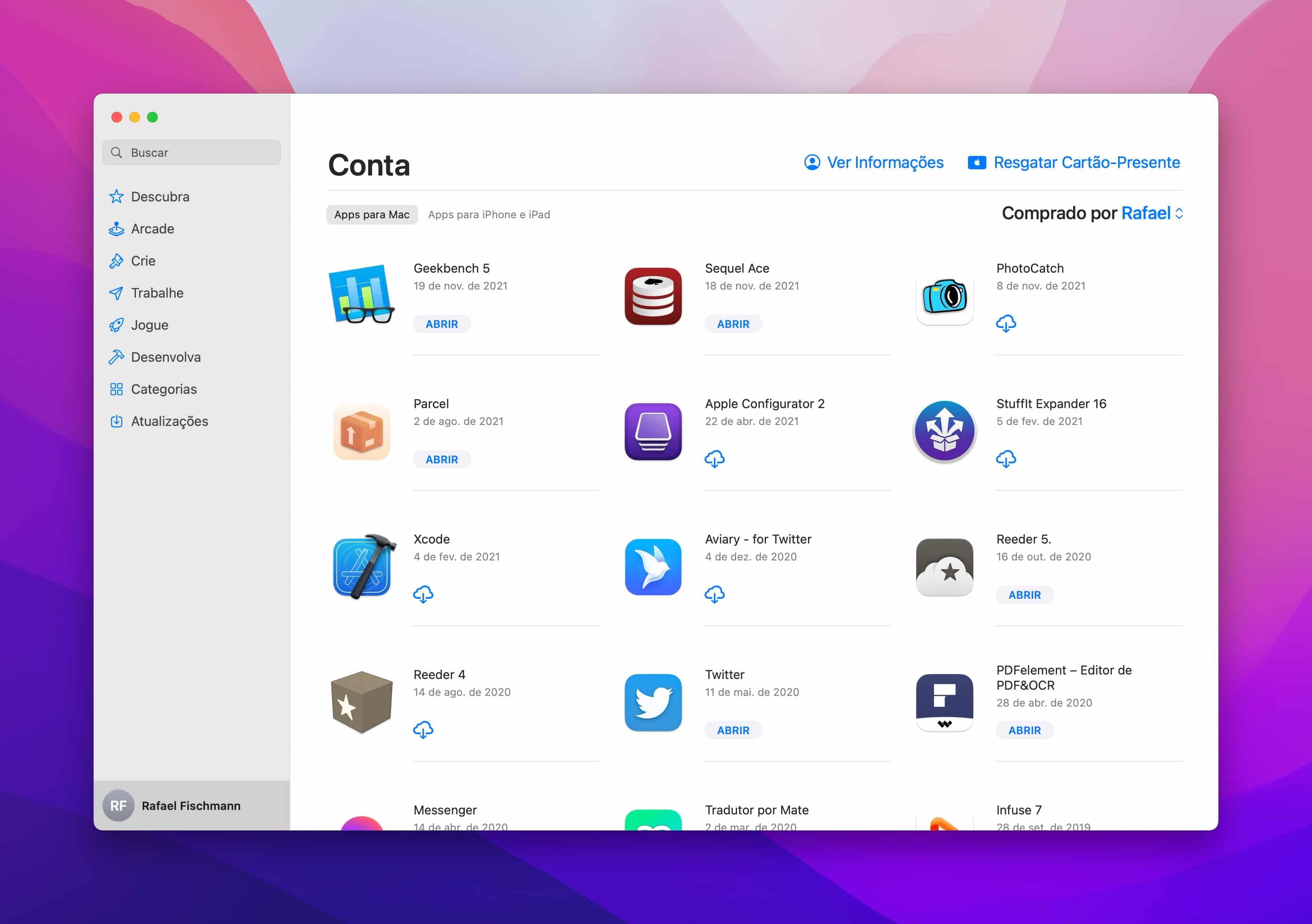 Como baixar de novo apps comprados pela App Store do iPhone