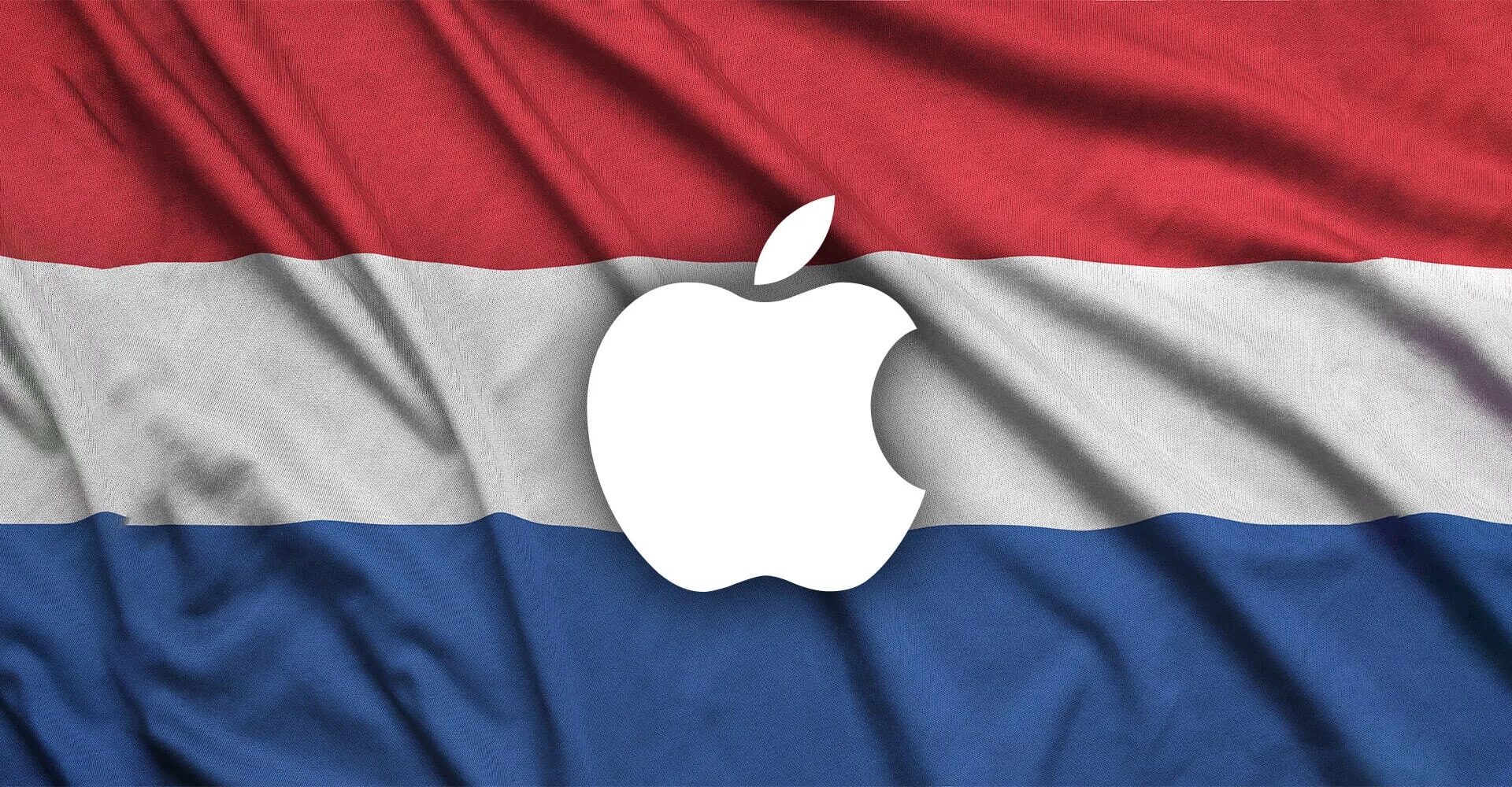 Logo da Apple e bandeira da Holanda
