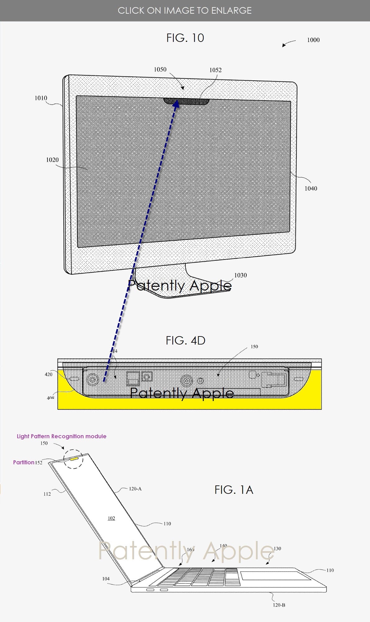 Patente de iMac e MacBook com Face ID