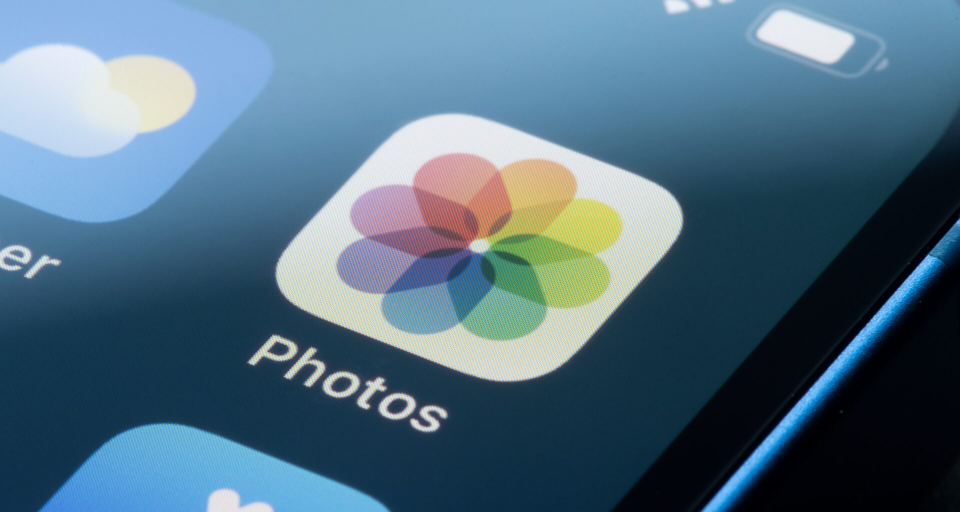 App Fotos no iPhone