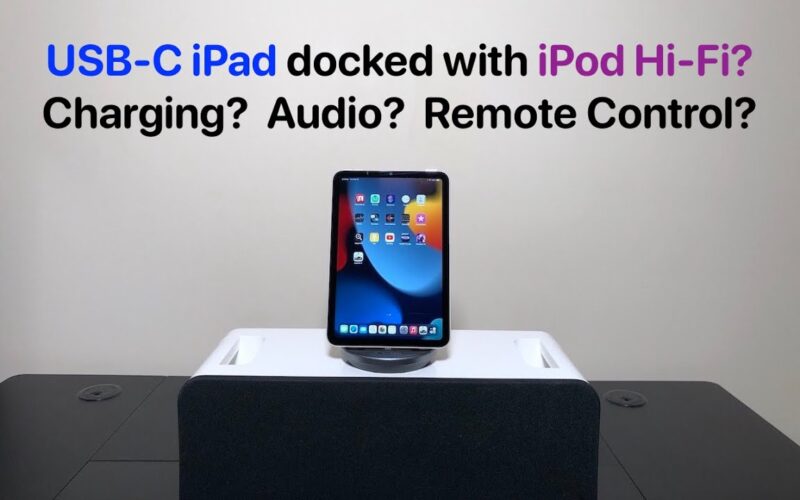iPad conectado ao iPod Hi-Fi