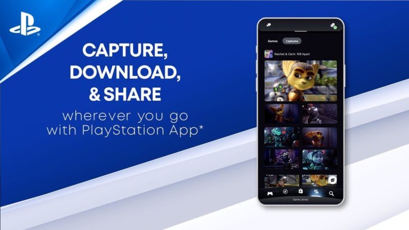 Captura de tela no app PlayStation