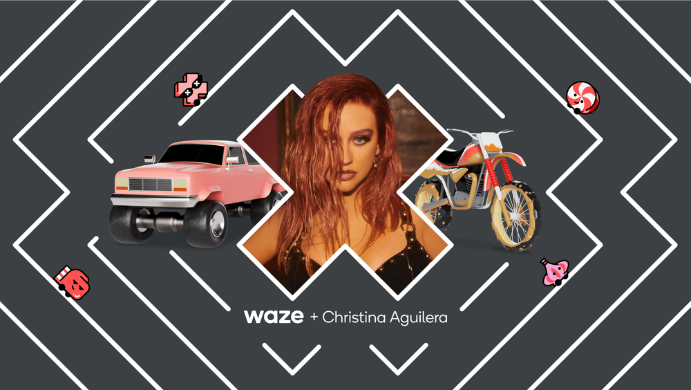 Christina Aguilera no Waze