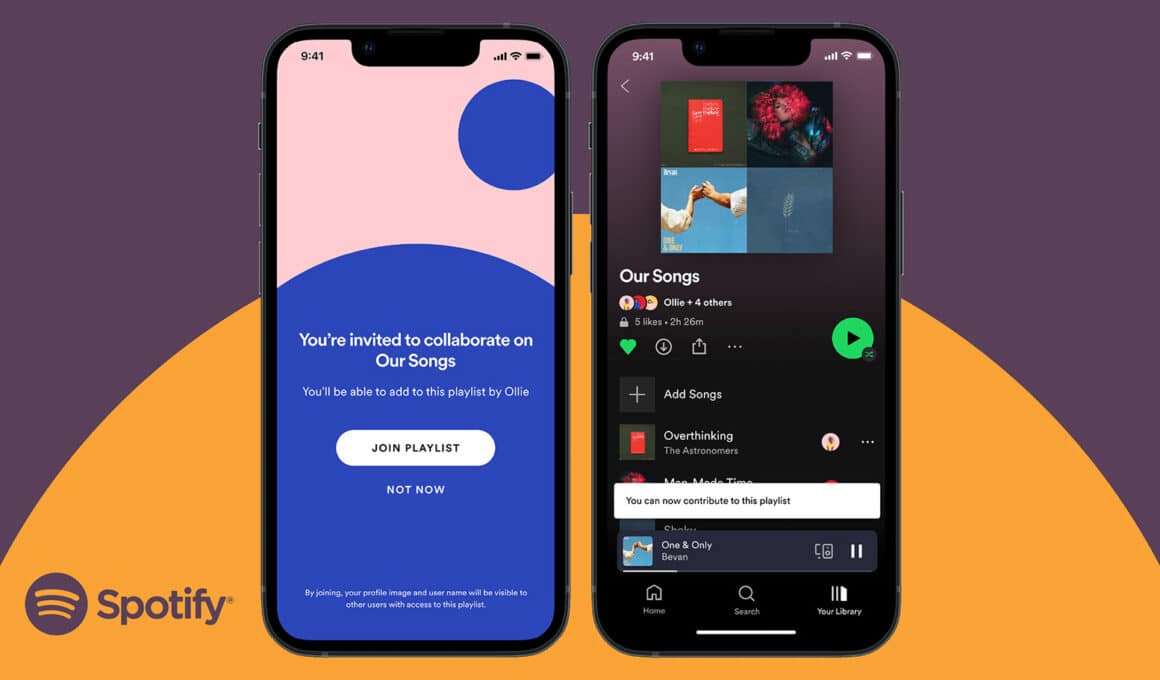 Playlists colaborativas do Spotify