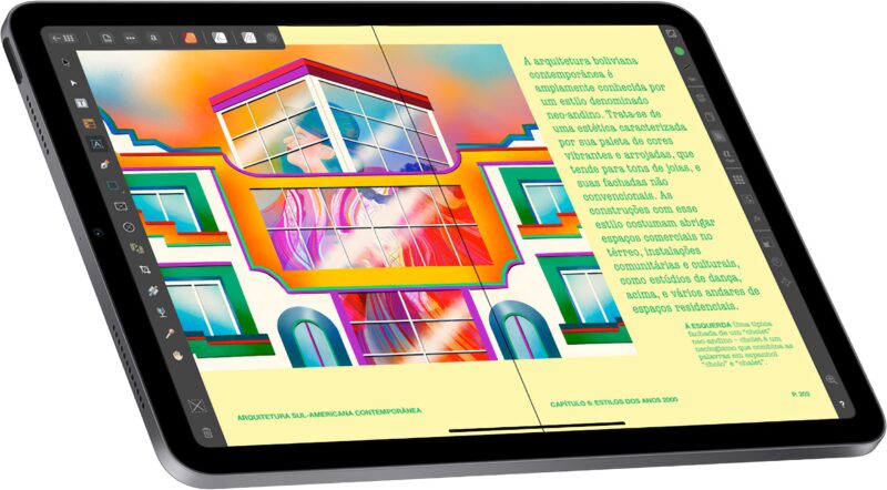 Affinity Publisher no iPad Air