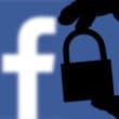 Logo do Facebook com cadeado