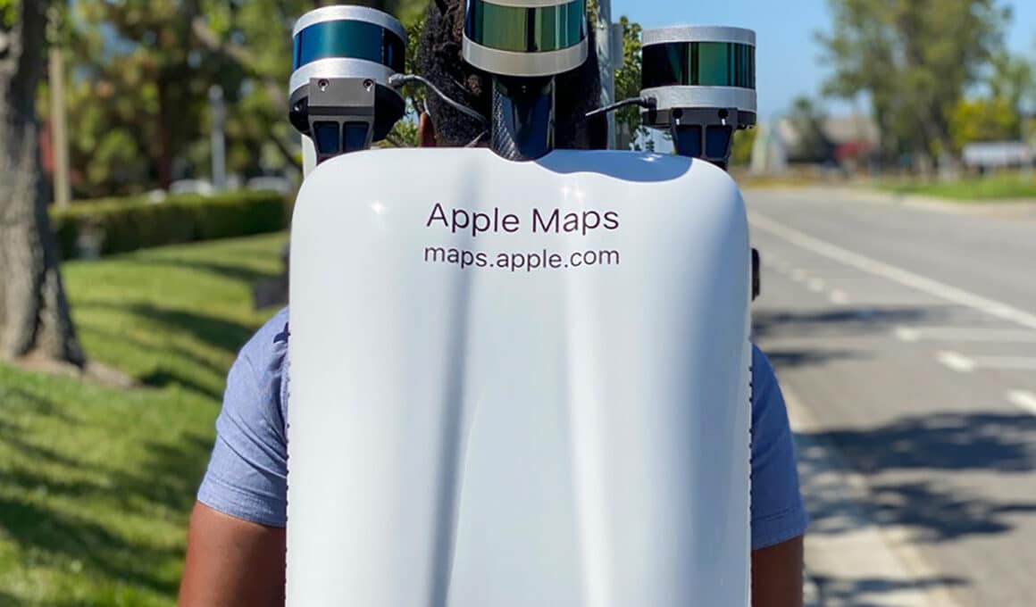 Mochila do Apple Mapas
