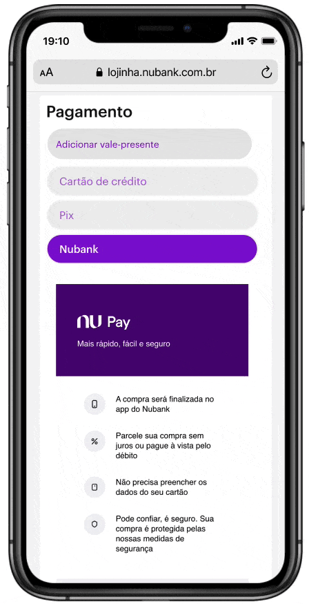 NuPay, sistema de pagamentos online do Nubank