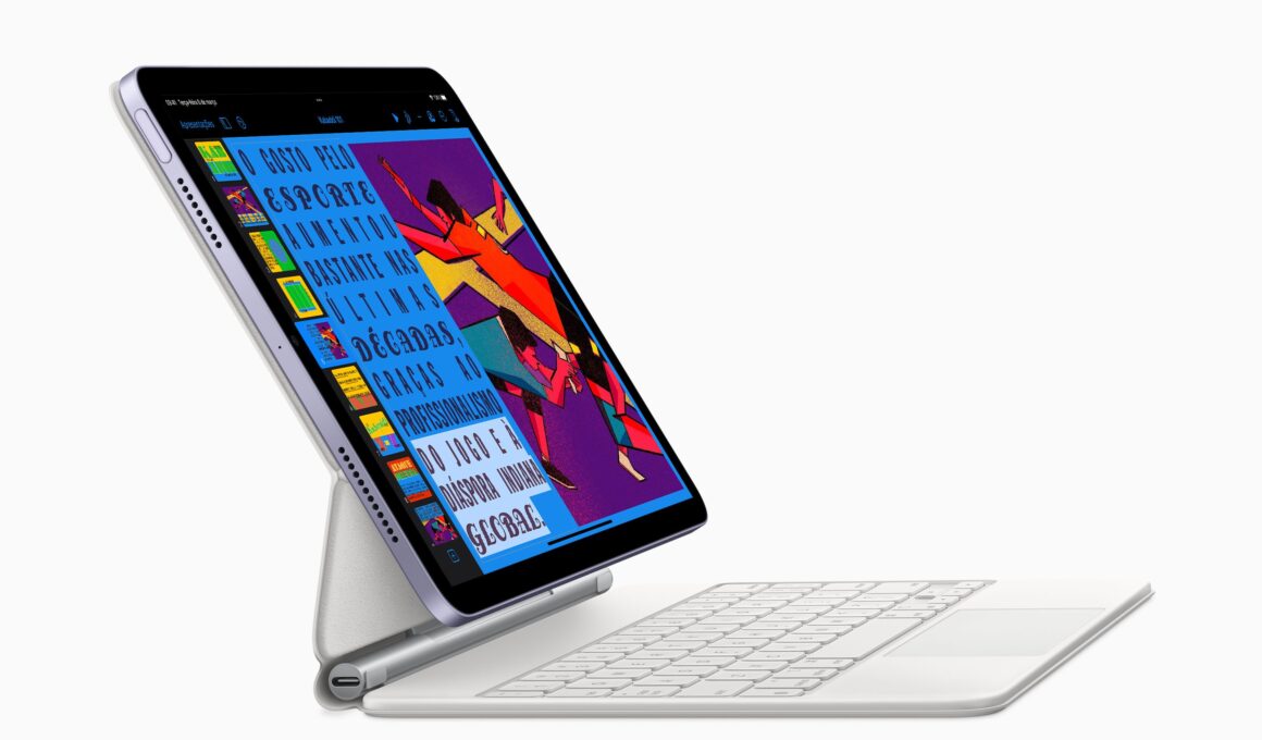 iPad Air de quinta geração no Magic Keyboard