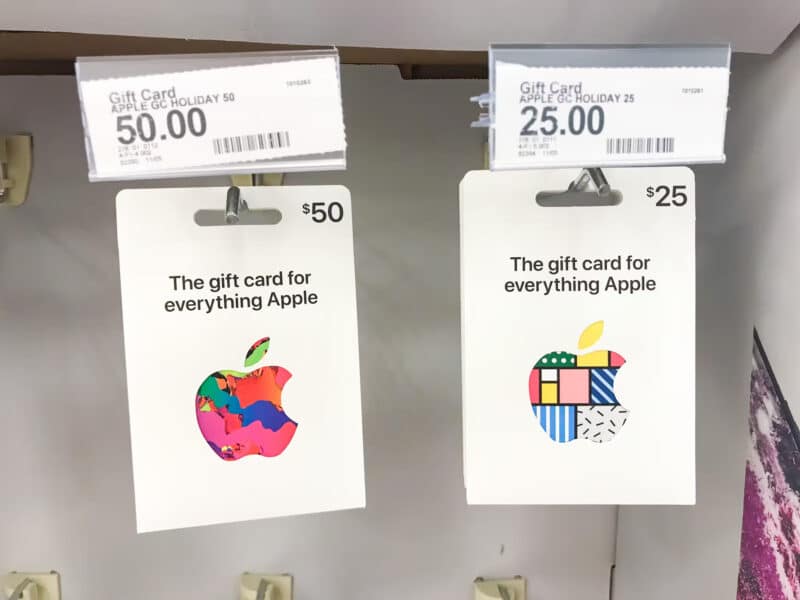 Gift card da Apple