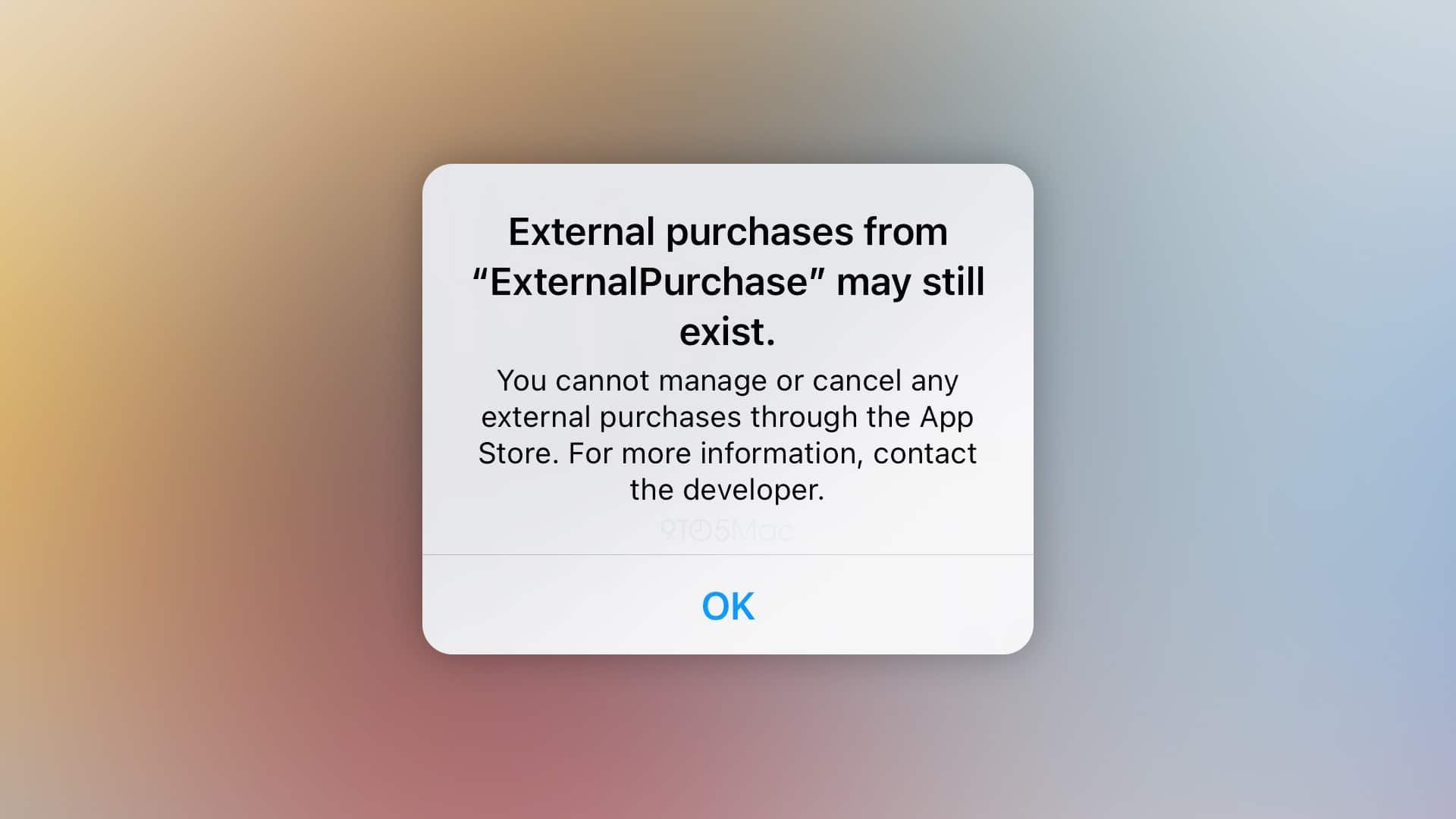 Compras externas do iOS