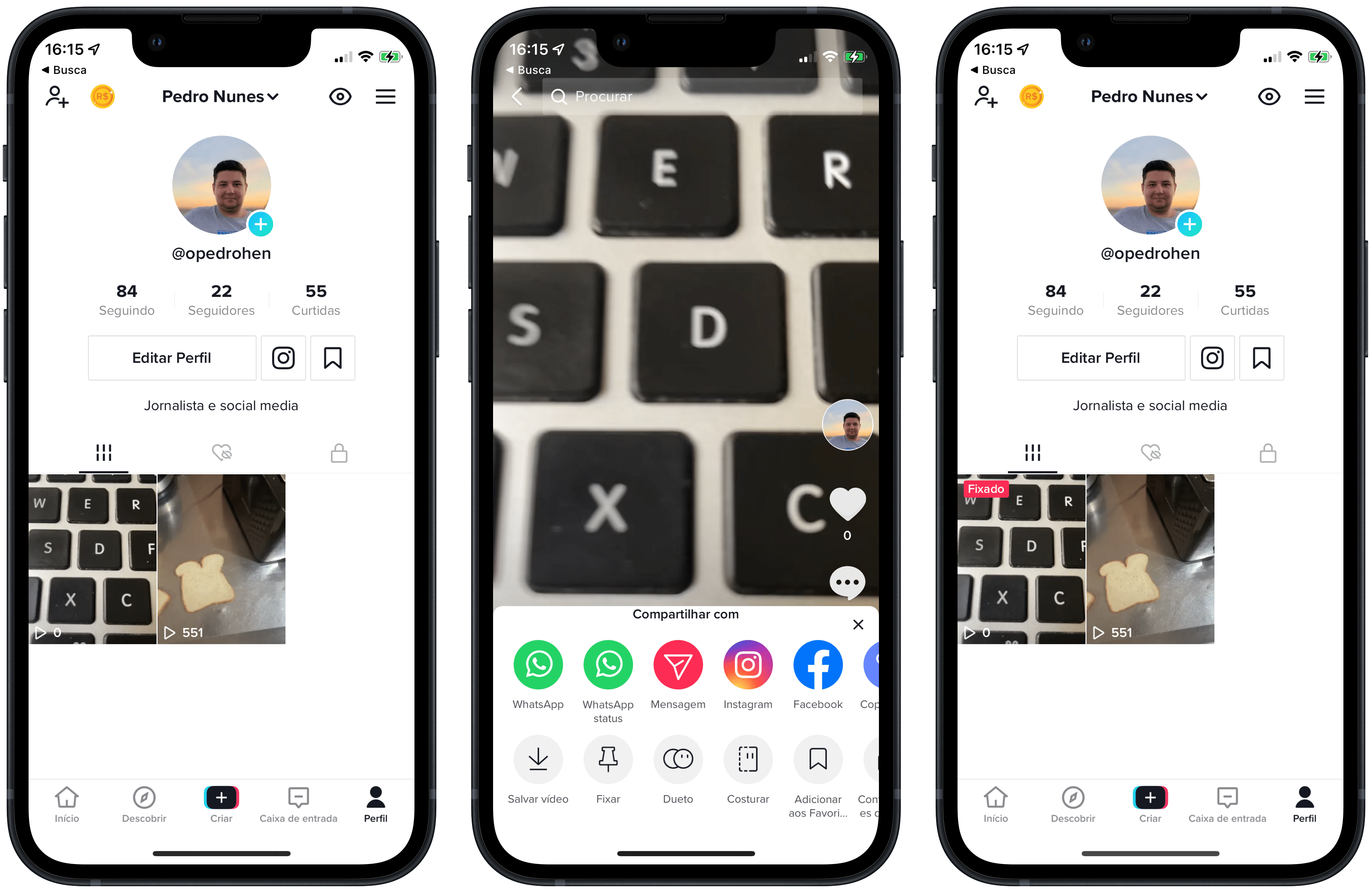 TikTok: como fixar um vídeo no seu perfil [iPhone e iPad