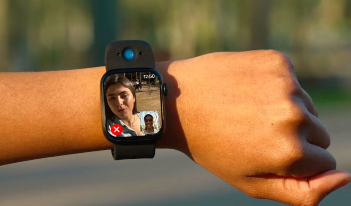 Chamadas de vídeo na WristCam, pulseira com câmeras para o Apple Watch