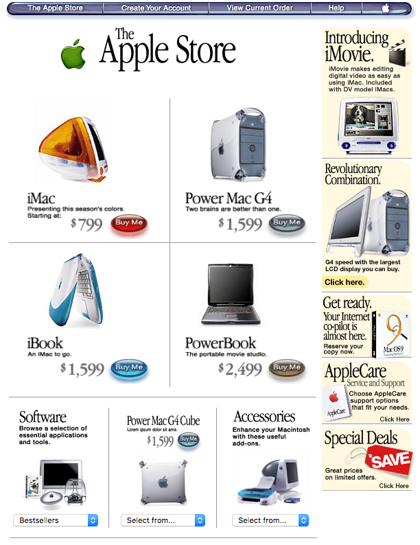 apple.com em 2000