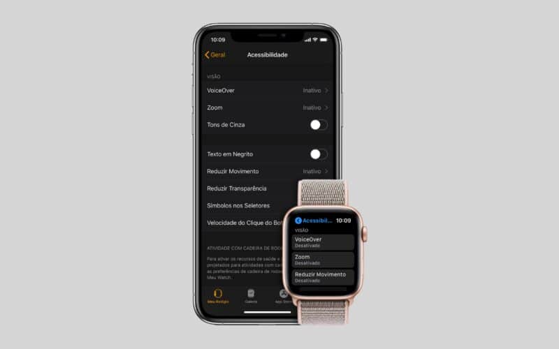 Acessibilidade no Apple Watch