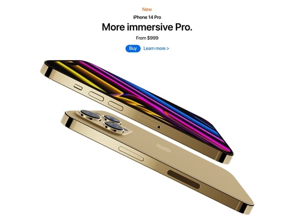 Possível cor dourada do "iPhone 14 Pro"