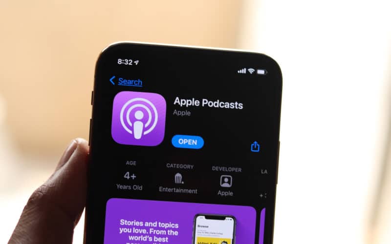 Apple Podcasts no iPhone