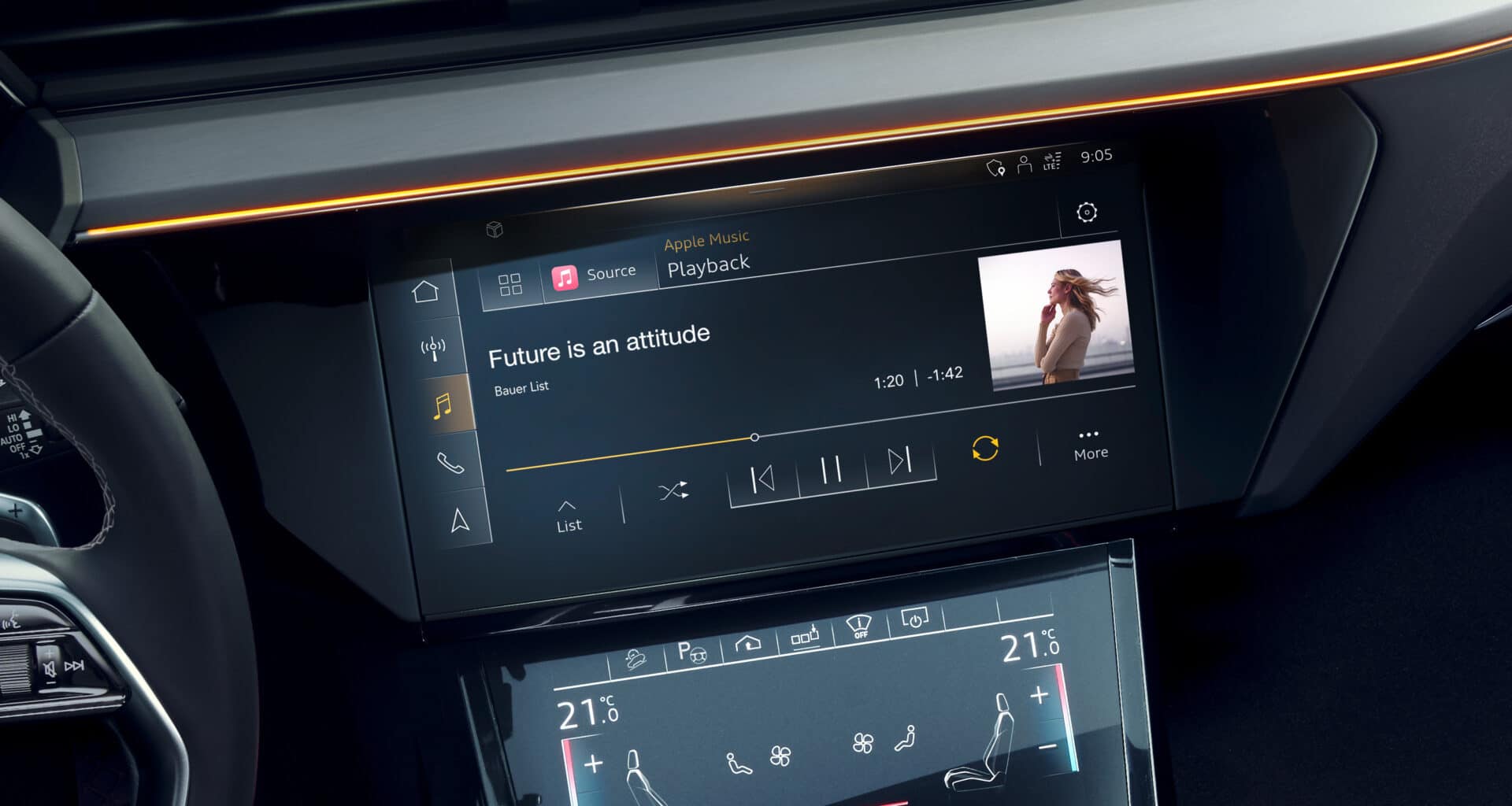Integração nativa do Apple Music com os veículos da Audi