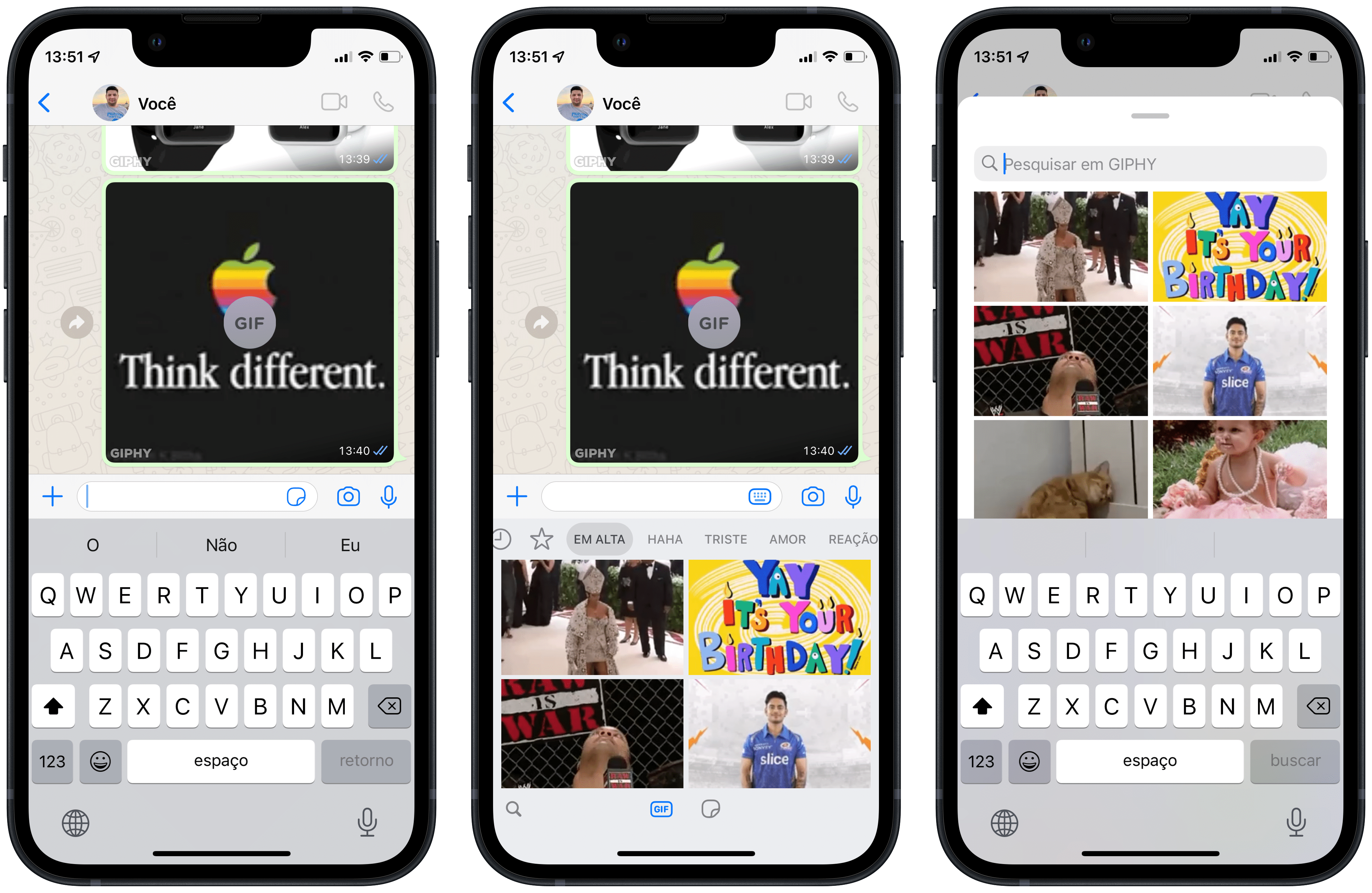 Como fazer ou enviar GIFs direto no WhatsApp pelo iPhone ou Android –  Tecnoblog