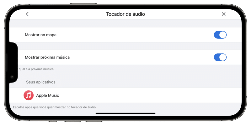 Integração do Waze com o Apple Music