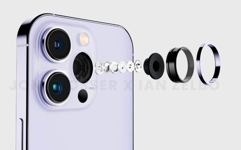 Câmeras traseiras do iPhone 14 Pro