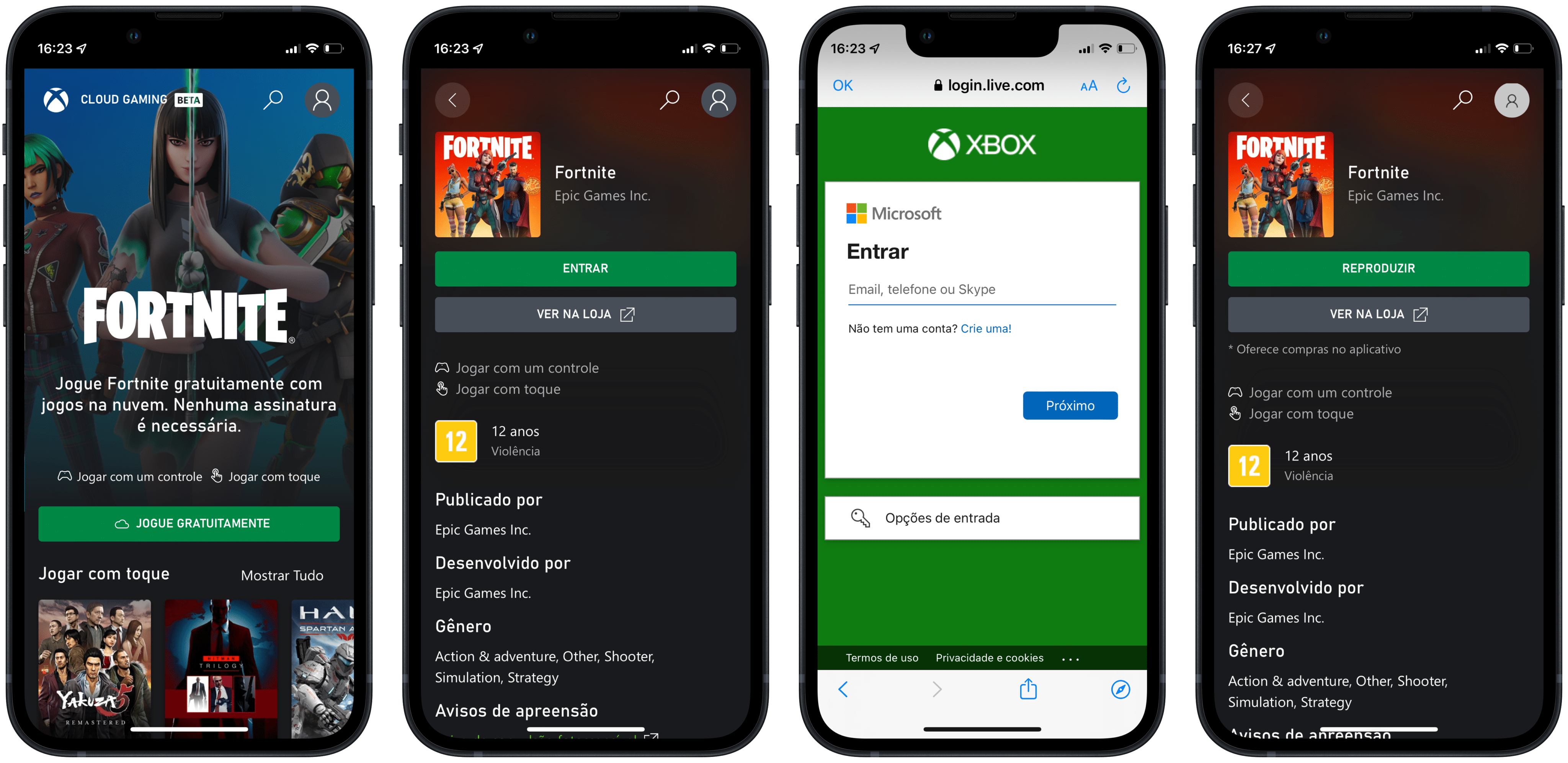 Fortnite retorna ao iOS e iPadOS de forma gratuita pelo Xbox Cloud