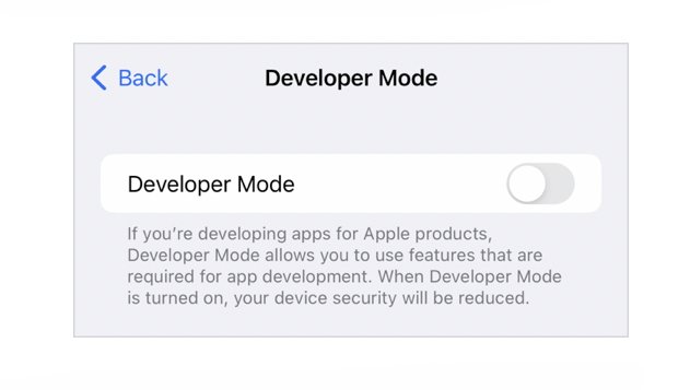 Developer Mode - iOS 16