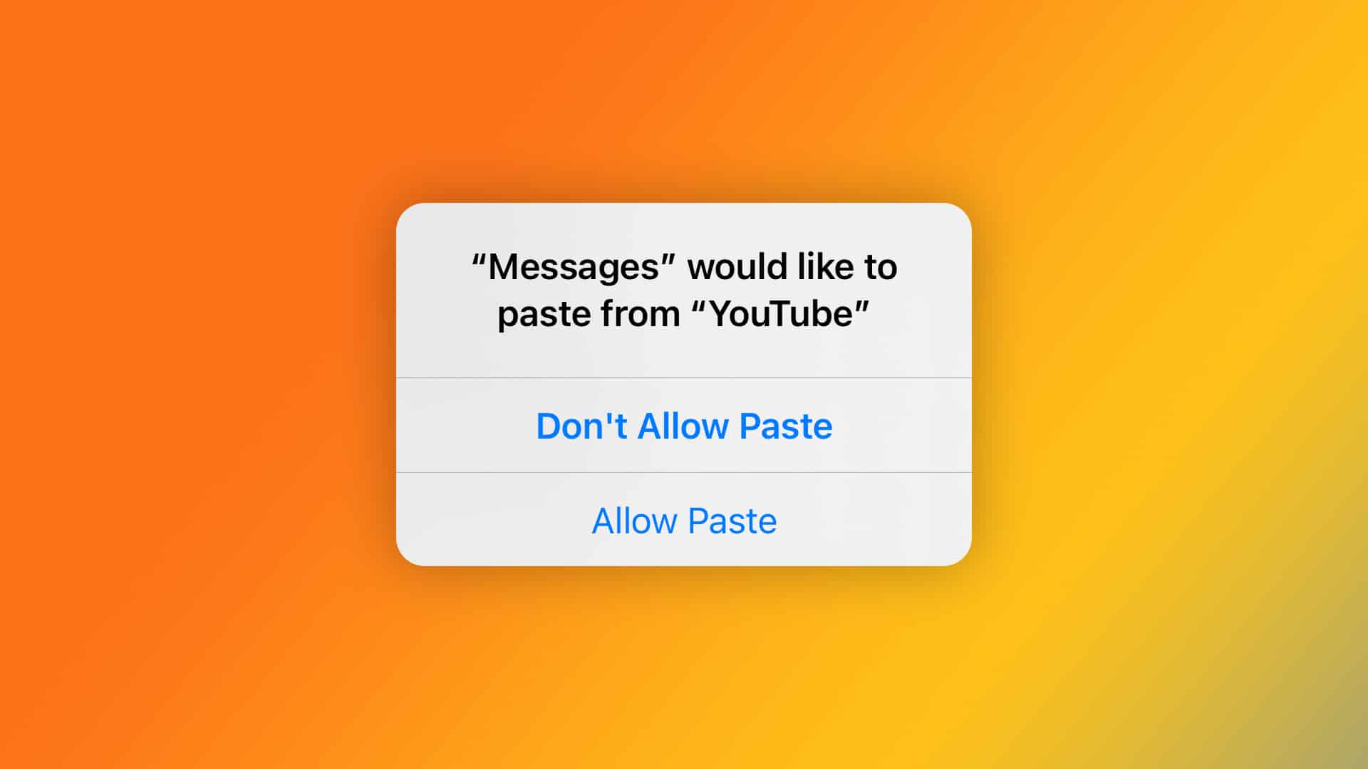 Copy / Paste in iOS 16