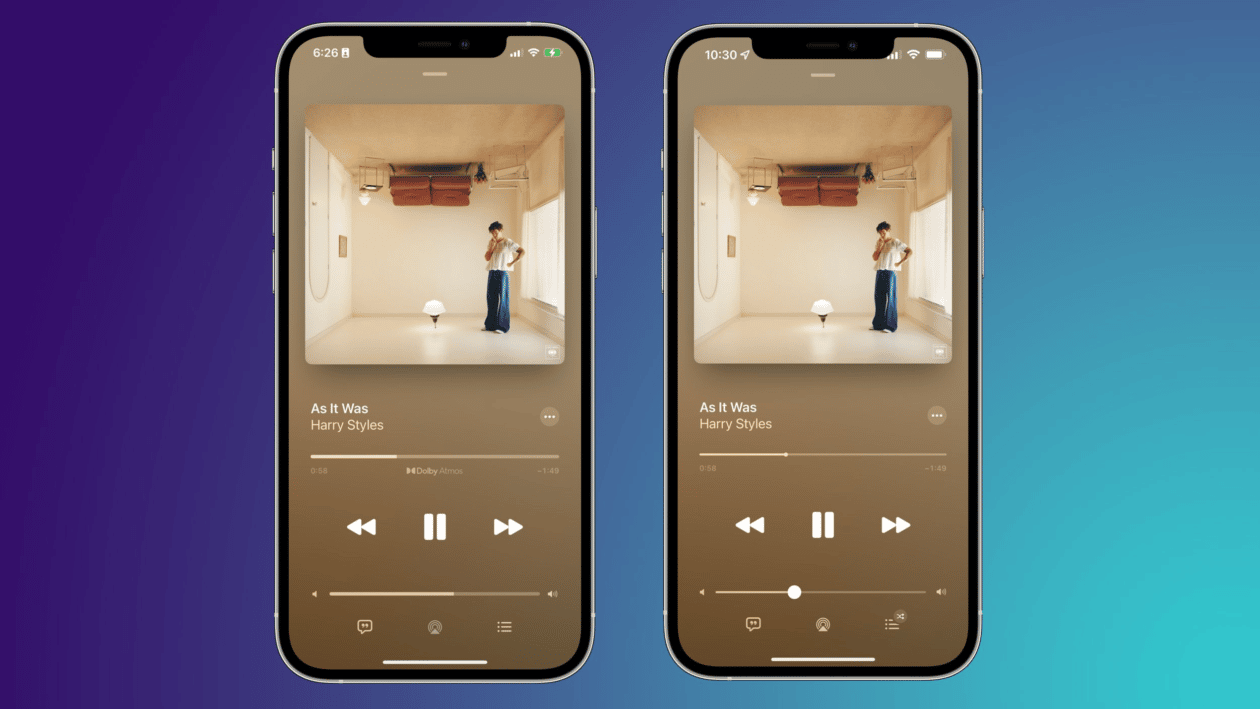 Player de Música do iOS 16