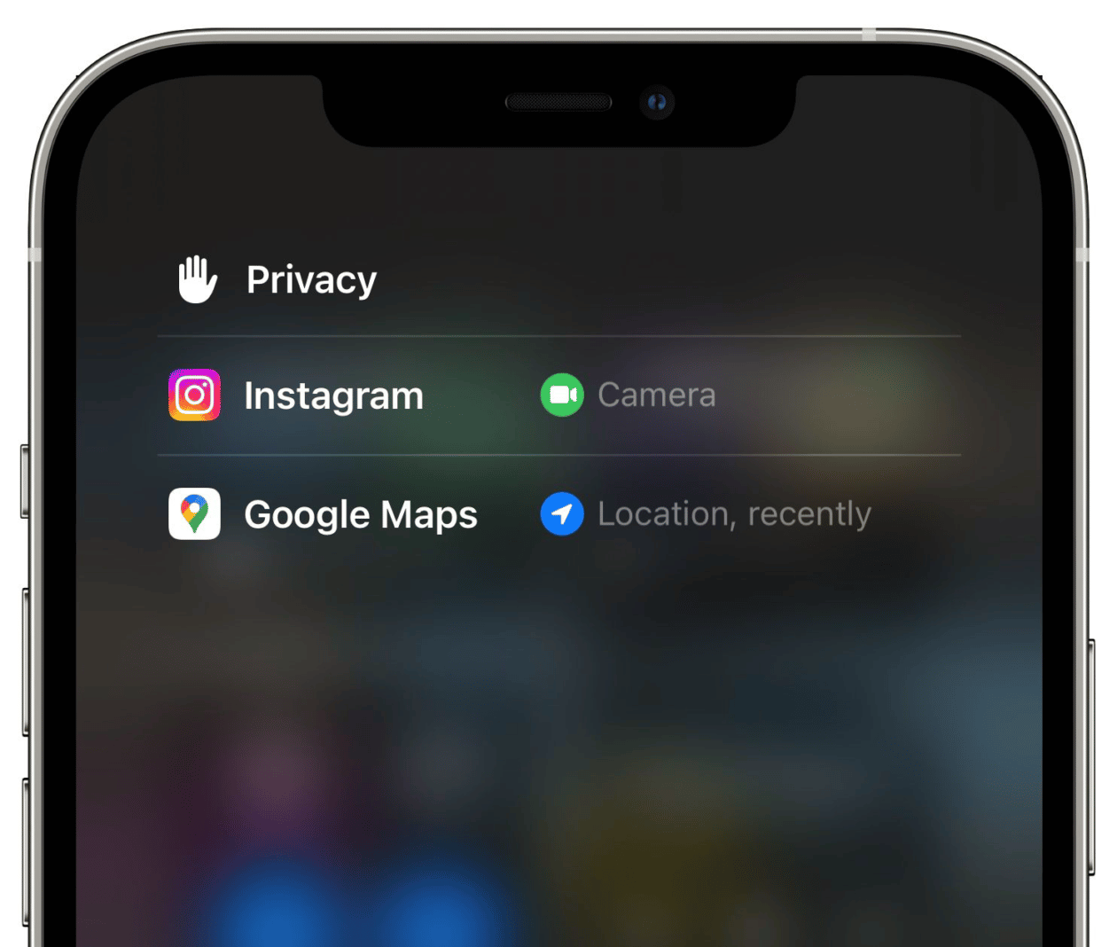 Histórico de Privacidade no iOS 16