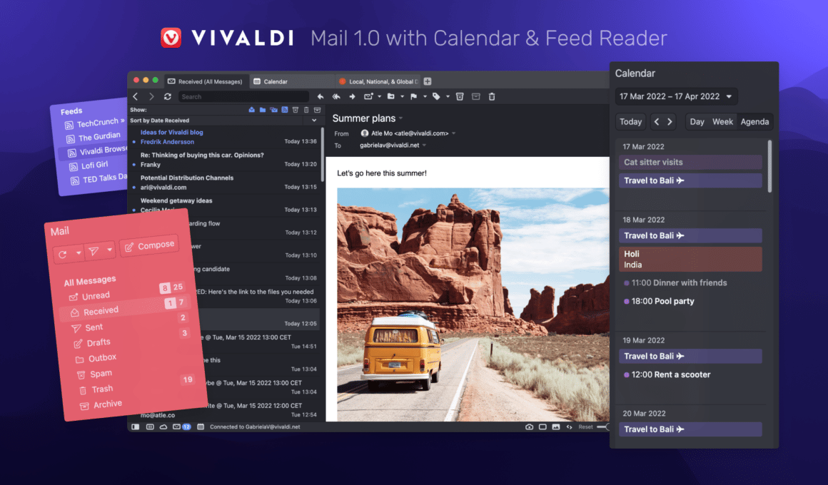 Vivaldi 4.0 Mail 1.0