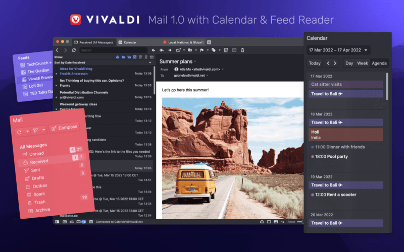 Vivaldi 4.0 Mail 1.0