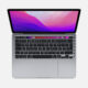 MacBook Pro de 13 polegadas com M2 visto de cima