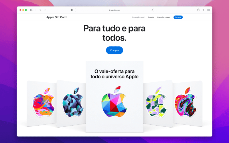 Apple Gift Card em Portugal