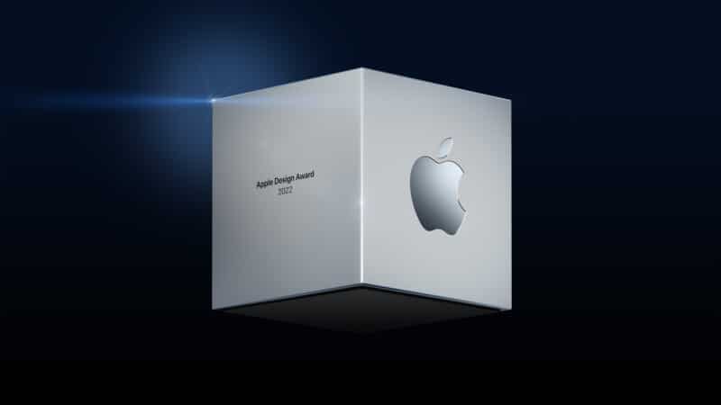 Cubo dos Apple Design Awards 2022 da WWDC22