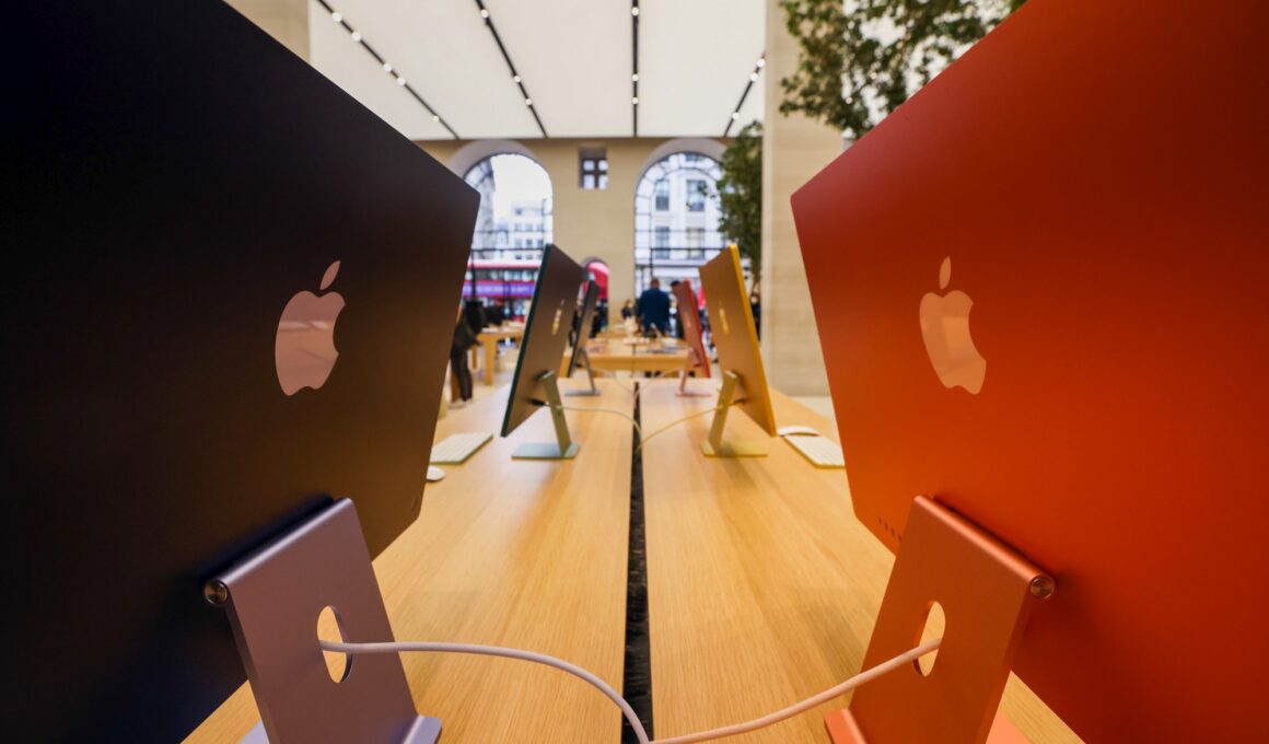 iMacs em Apple Store